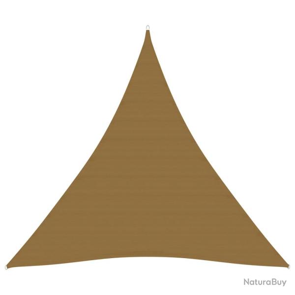 Voile toile d'ombrage parasol 160 g/m� 4,5 x 4,5 x 4,5 m PEHD taupe 02_0009320