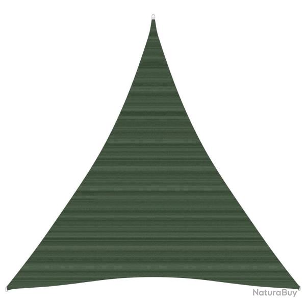 Voile toile d'ombrage parasol 160 g/m� PEHD 3 x 4 x 4 m vert fonc� 02_0009427