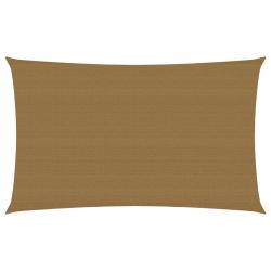 Voile toile d'ombrage parasol 160 g/m&sup2; 2 x 4,5 m PEHD taupe 02_0009303