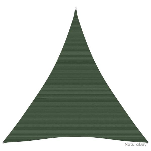 Voile toile d'ombrage parasol 160 g/m PEHD 4 x 5 x 5 m vert fonc 02_0009434