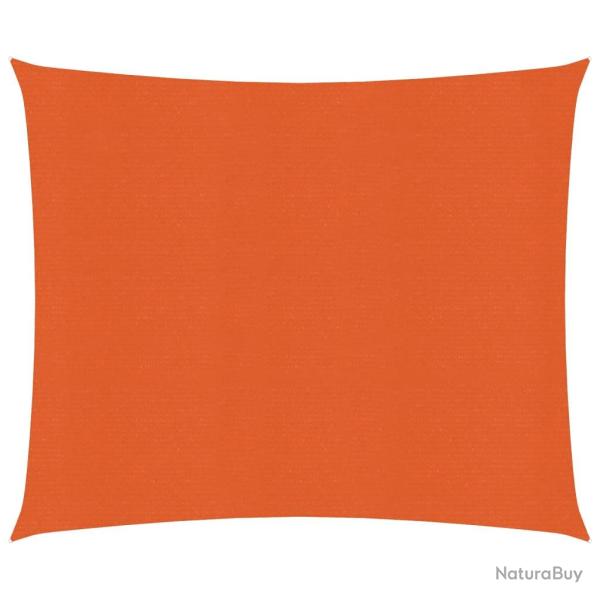 Voile toile d'ombrage parasol 160 g/m� PEHD 3,6 x 3,6 m orange 02_0009242