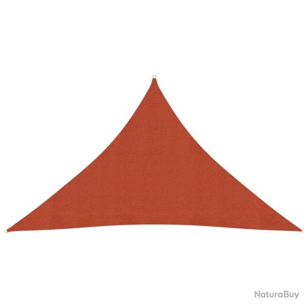 Voile toile d'ombrage parasol 160 g/m� PEHD 3,5 x 3,5 x 4,9 m terre cuite 02_0009345