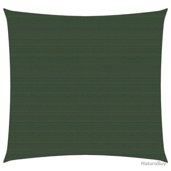 Voile toile d'ombrage parasol 160 g/m� PEHD 3,6 x 3,6 m vert fonc� 02_0009418