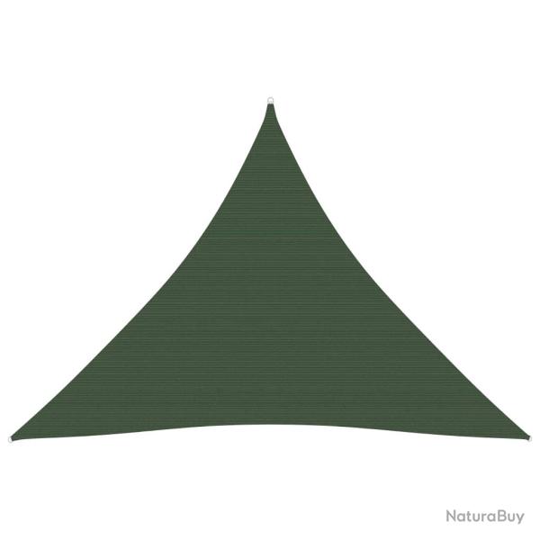 Voile toile d'ombrage parasol 160 g/m� PEHD 3,6 x 3,6 x 3,6 m vert fonc� 02_0009419