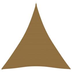 Voile toile d'ombrage parasol 160 g/m&sup2; PEHD 5 x 6 x 6 m taupe 02_0009332