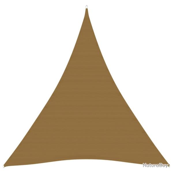 Voile toile d'ombrage parasol 160 g/m� PEHD 5 x 6 x 6 m taupe 02_0009332
