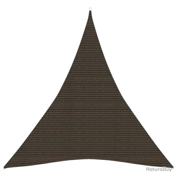 Voile toile d'ombrage parasol 160 g/m PEHD 4 x 5 x 5 m marron 02_0009168