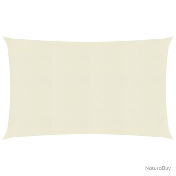 Voile toile d'ombrage parasol 160 g/m� PEHD 6 x 7 m cr�me 02_0009109