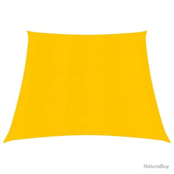 Voile toile d'ombrage parasol 160 g/m� PEHD 3/4 x 3 m jaune 02_0009124