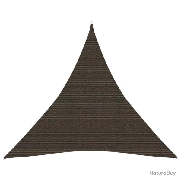 Voile toile d'ombrage parasol 160 g/m PEHD 5 x 5 x 5 m marron 02_0009173