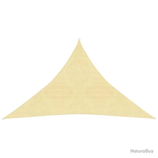 Voile toile d'ombrage parasol 160 g/m PEHD 3 x 3 x 4,2 m beige 02_0008969