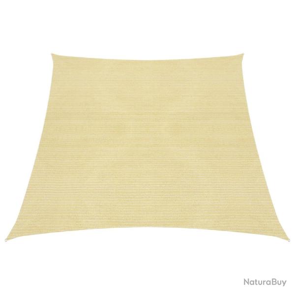 Voile toile d'ombrage parasol 160 g/m PEHD 3/4 x 3 m beige 02_0008966
