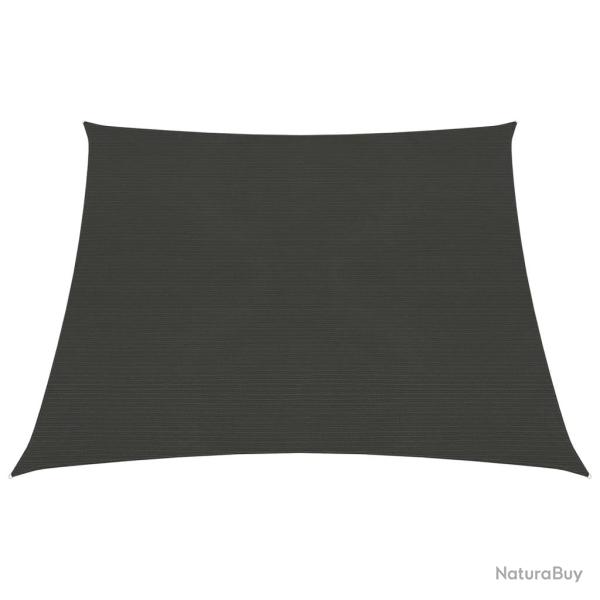 Voile toile d'ombrage parasol 160 g/m PEHD 3/4 x 3 m anthracite 02_0008918