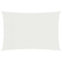 Voile toile d'ombrage parasol 160 g/m&sup2; PEHD 5 x 7 m blanc 02_0009038