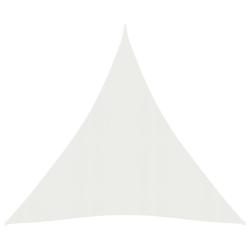 Voile toile d'ombrage parasol 160 g/m&sup2; PEHD 5 x 6 x 6 m blanc 02_0009037
