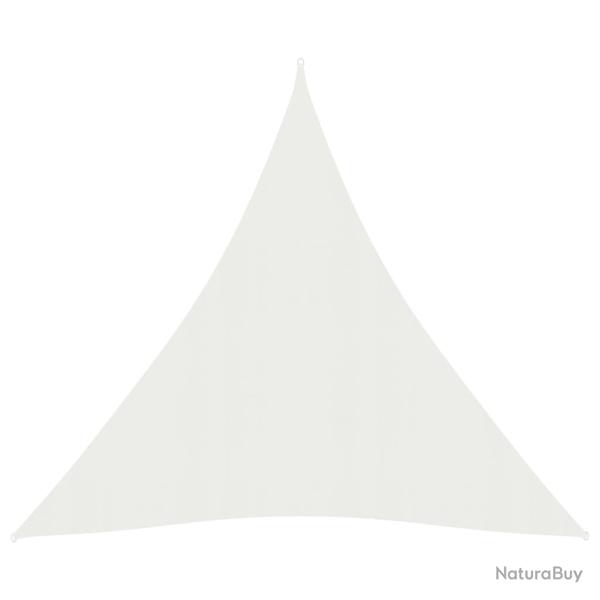 Voile toile d'ombrage parasol 160 g/m� PEHD 5 x 6 x 6 m blanc 02_0009037