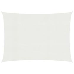 Voile toile d'ombrage parasol 160 g/m&sup2; PEHD 6 x 7 m blanc 02_0009043