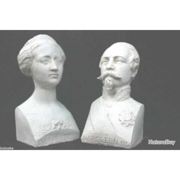 Buste de l'Empereur Napol�on III et de l'Imp�ratrice Eug�nie ( sk1)