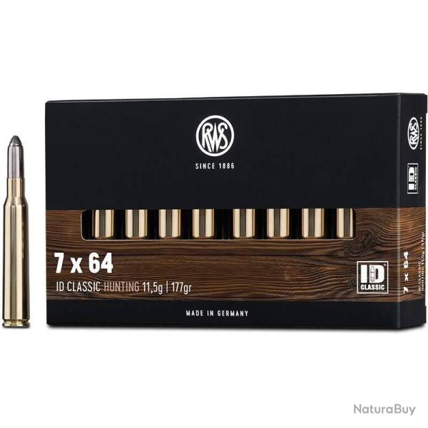 Munitions RWS calibre 7x64 ID Classic 177gr - 11.5g x20