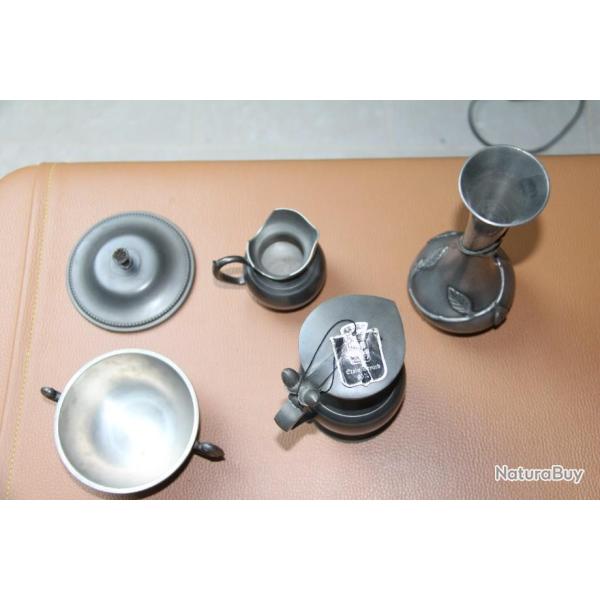 lot objets �tain ancien