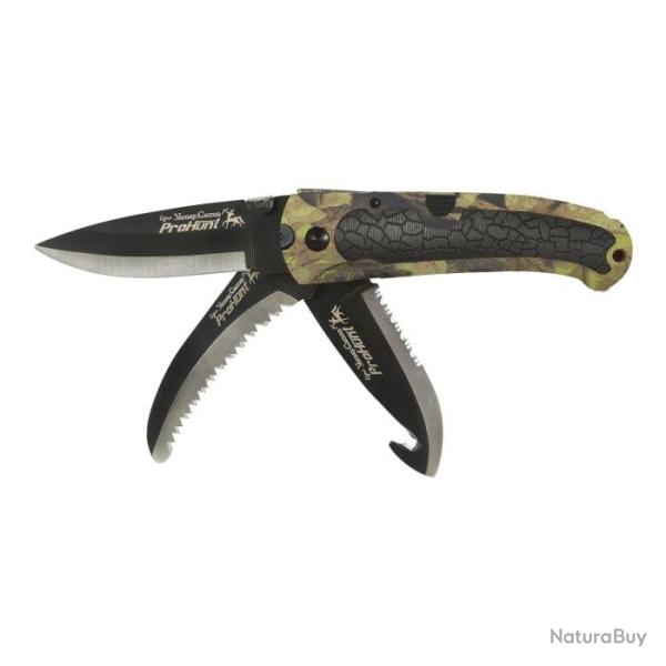 Couteau pliant 3 lames Verney Carron Keos - Ghost Camo Forest