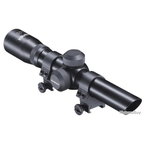 Lunette Umarex RS 2x20 ret. 8 non lumineux � colliers �25.4mm livr�e avec montage rail 21mm