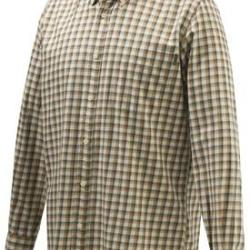 Chemise Beretta Wood button down beige rust check