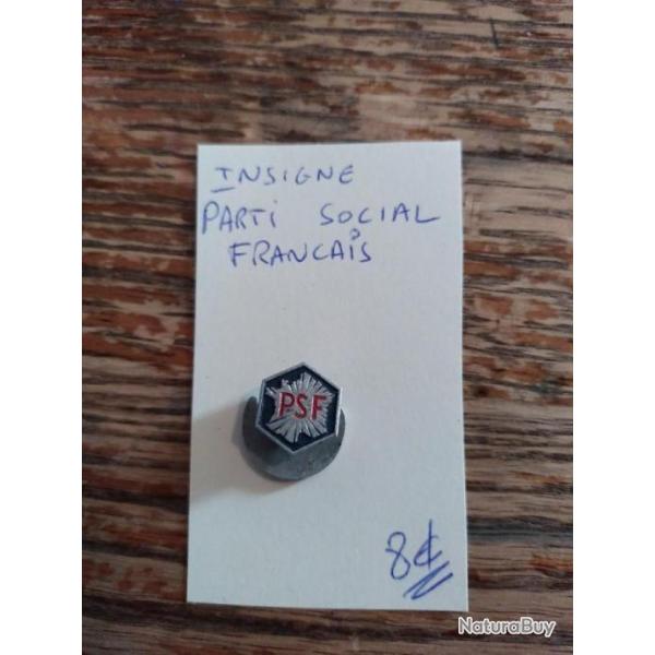 Insigne parti social fran�ais