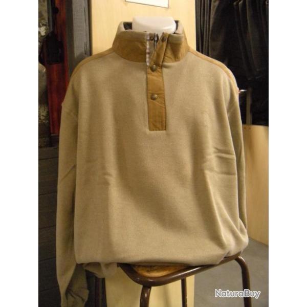 SWEAT COL CAMIONEUR CHATAIGNE LOVERGREEN , T: 3XL.