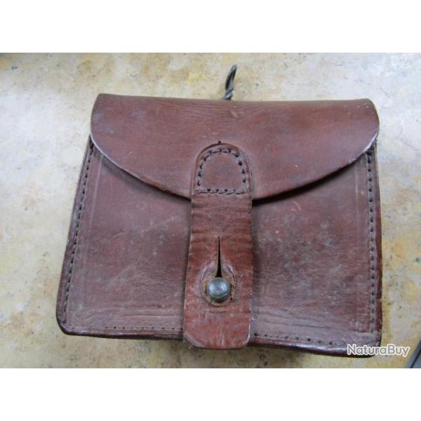 cartouchi�re troupe cuir mod16 Fran�aise Fran�ais premi�re guerre seconde ww1 ww2 Lebel Berthier TBE