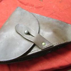 &eacute;tui pistolet PA Ruby 7.65 cuir mod16 r&egrave;glementaire crochet brellage premi&egrave;re guerre seconde ww1 ww2
