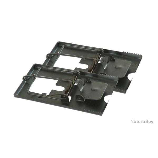 Lot de 2 tapettes � rat m�talliques