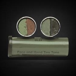 Stick camouflage facial (marron / vert)