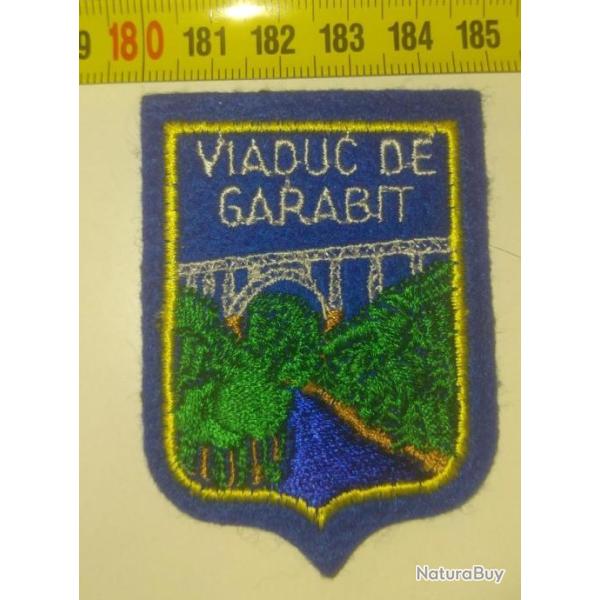 �cusson tissu brod� : " VIADUC de GARABIT ".