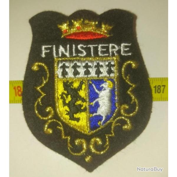 �cusson tissu brod� : " FINISTERE ".
