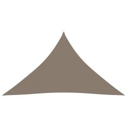 Voile toile d'ombrage parasol tissu oxford triangulaire 3,5 x 3,5 x 4,9 m taupe 02_0009811