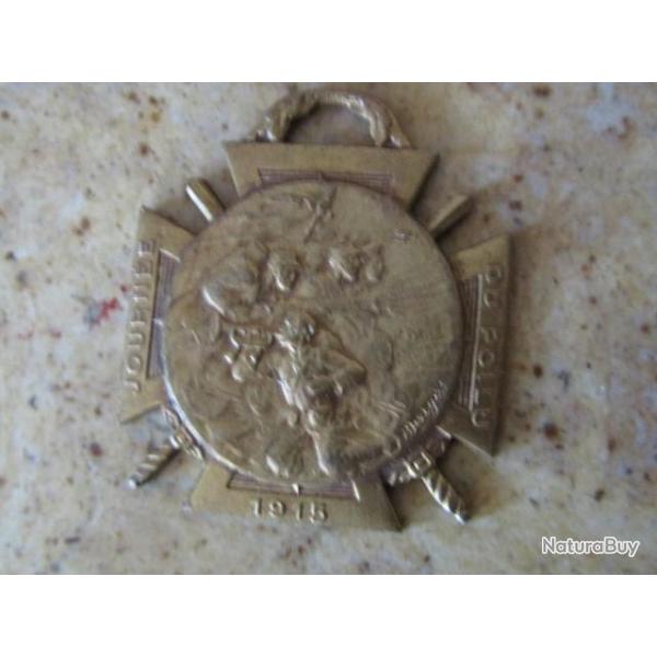 insigne M�daille WWI Journ�e du POILU 25 26 d�cembre 1915 1�re Guerre mondiale militaire par Bargas