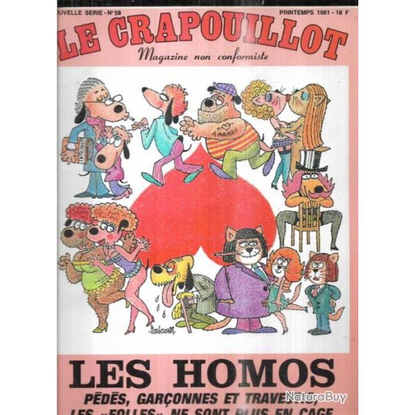 le crapouillot nouvelle s�rie 58 les homos ,p�d�s, gar�onnes et travestis , les folles ne sont plus