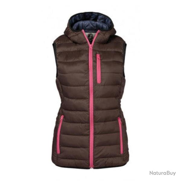 Gilet matelass� Percussion Trekking femme Marron Marron
