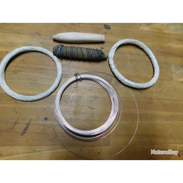 fil d'argentpour restauration de fus�e d'�p�e ou de sabre