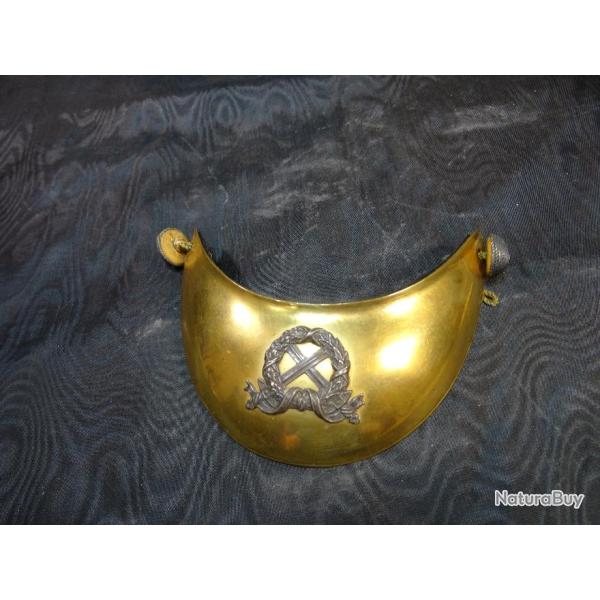 hausse de col d'officier d'infanterie mod�le 1872 avec ses attaches