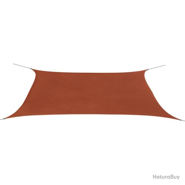 Voile toile d'ombrage parasol en tissu oxford rectangulaire 4 x 6 m terracotta 02_0008668