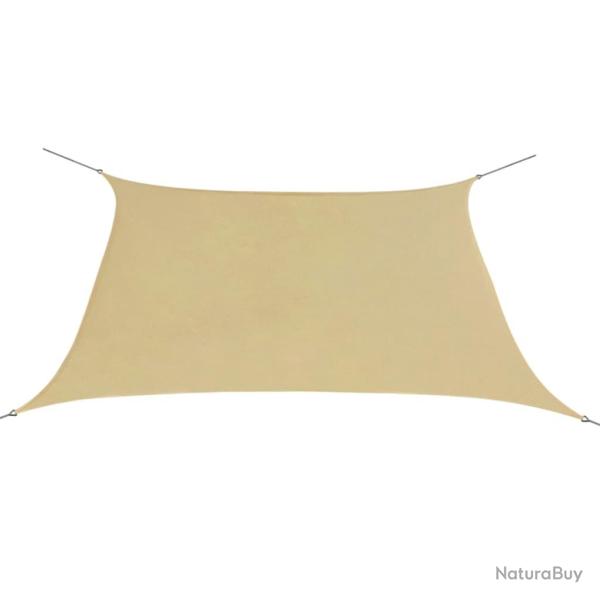 Voile toile d'ombrage parasol en tissu oxford carr 3,6 x 3,6 m beige 02_0008658