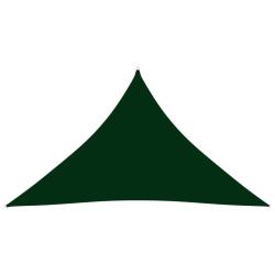 Voile parasol tissu oxford triangulaire 3,5 x 3,5 x 4,9m vert fonc&eacute; 02_0009956