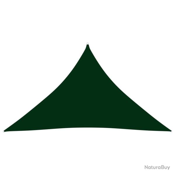 Voile parasol tissu oxford triangulaire 3,5 x 3,5 x 4,9m vert fonc� 02_0009956