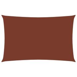 Voile toile d'ombrage parasol tissu oxford rectangulaire 2 x 5 m terre cuite 02_0009638