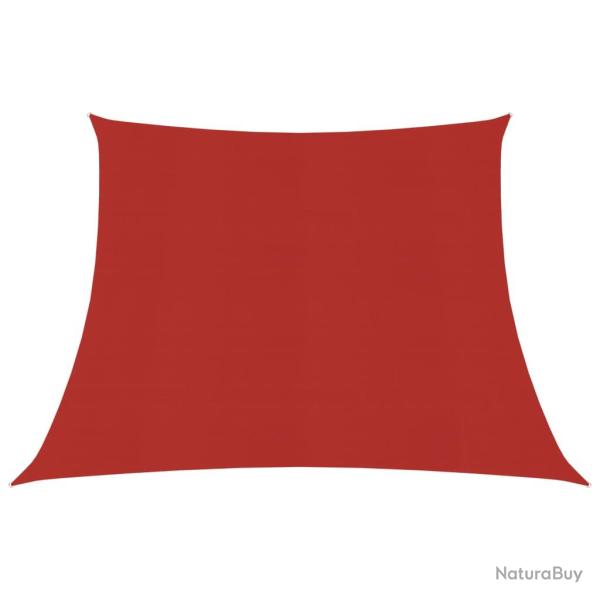 Voile toile d'ombrage parasol 160 g/m PEHD 3/4 x 3 m rouge 02_0009265
