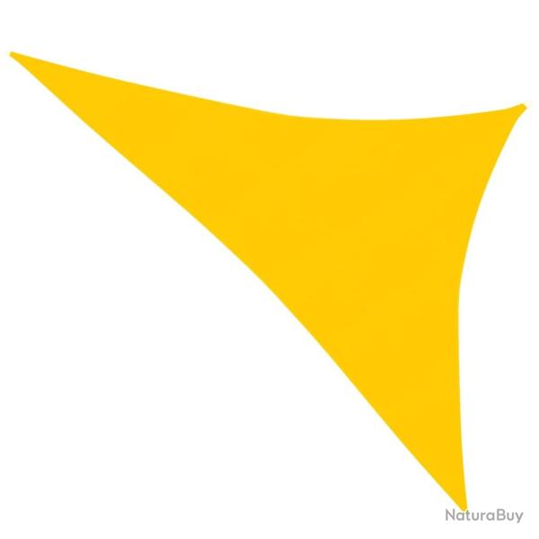 Voile toile d'ombrage parasol 160 g/m� PEHD 3 x 4 x 5 m jaune 02_0009128