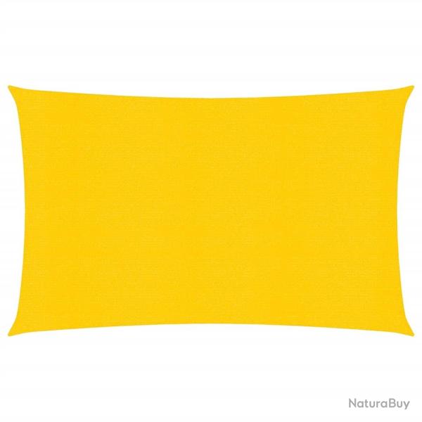 Voile toile d'ombrage parasol 160 g/m� PEHD 2 x 4 m jaune 02_0009118