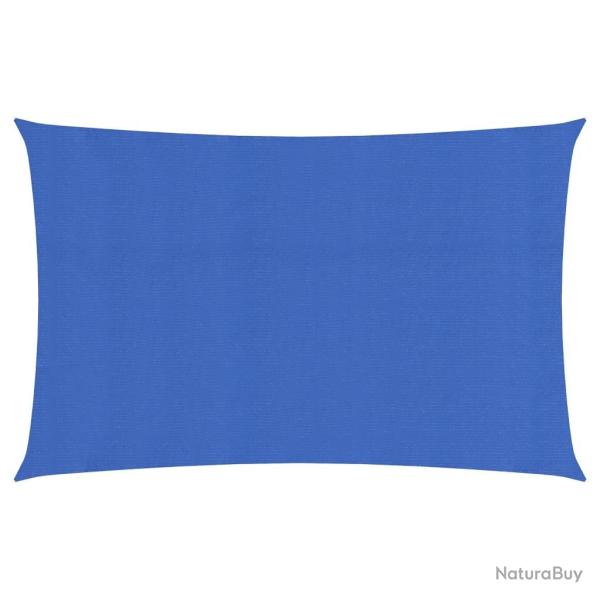 Voile toile d'ombrage parasol 160 g/m� PEHD 2 x 5 m bleu 02_0009057